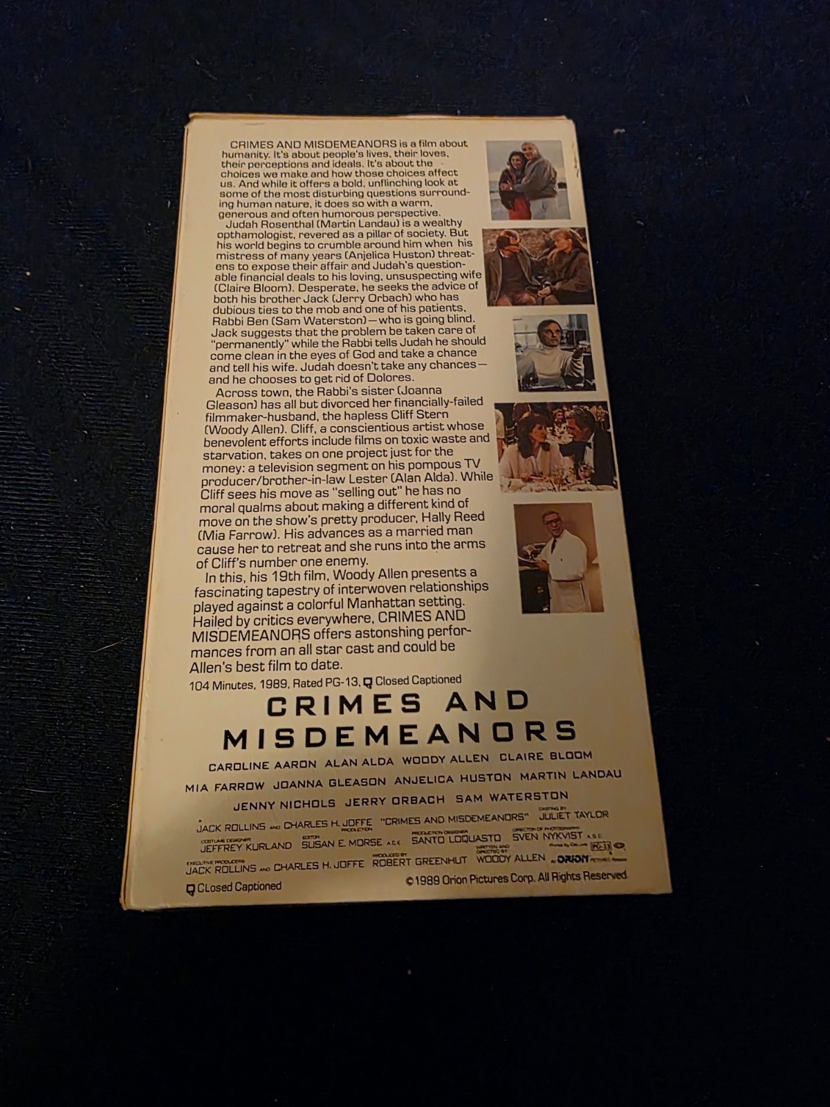 Crimes and Misdemeanors (VHS, 1992)