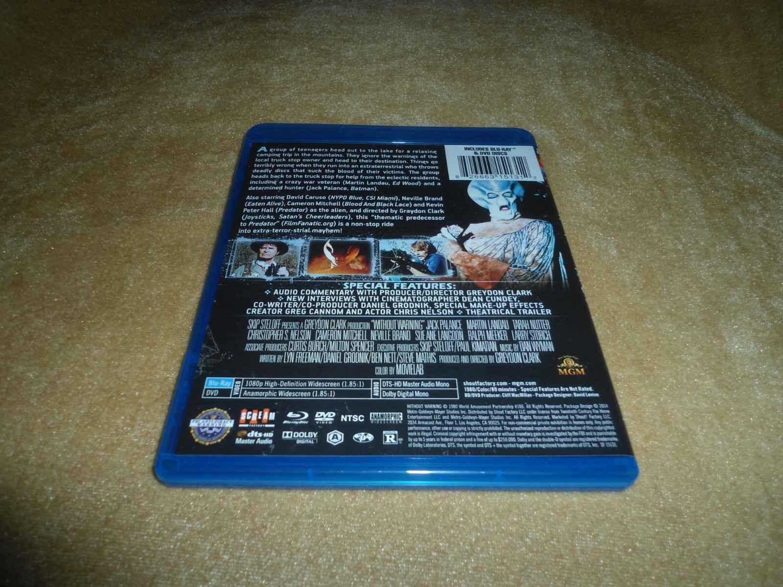 Without Warning (1980) [ BD + DVD Combo Pack] SHOUT! FACTORY