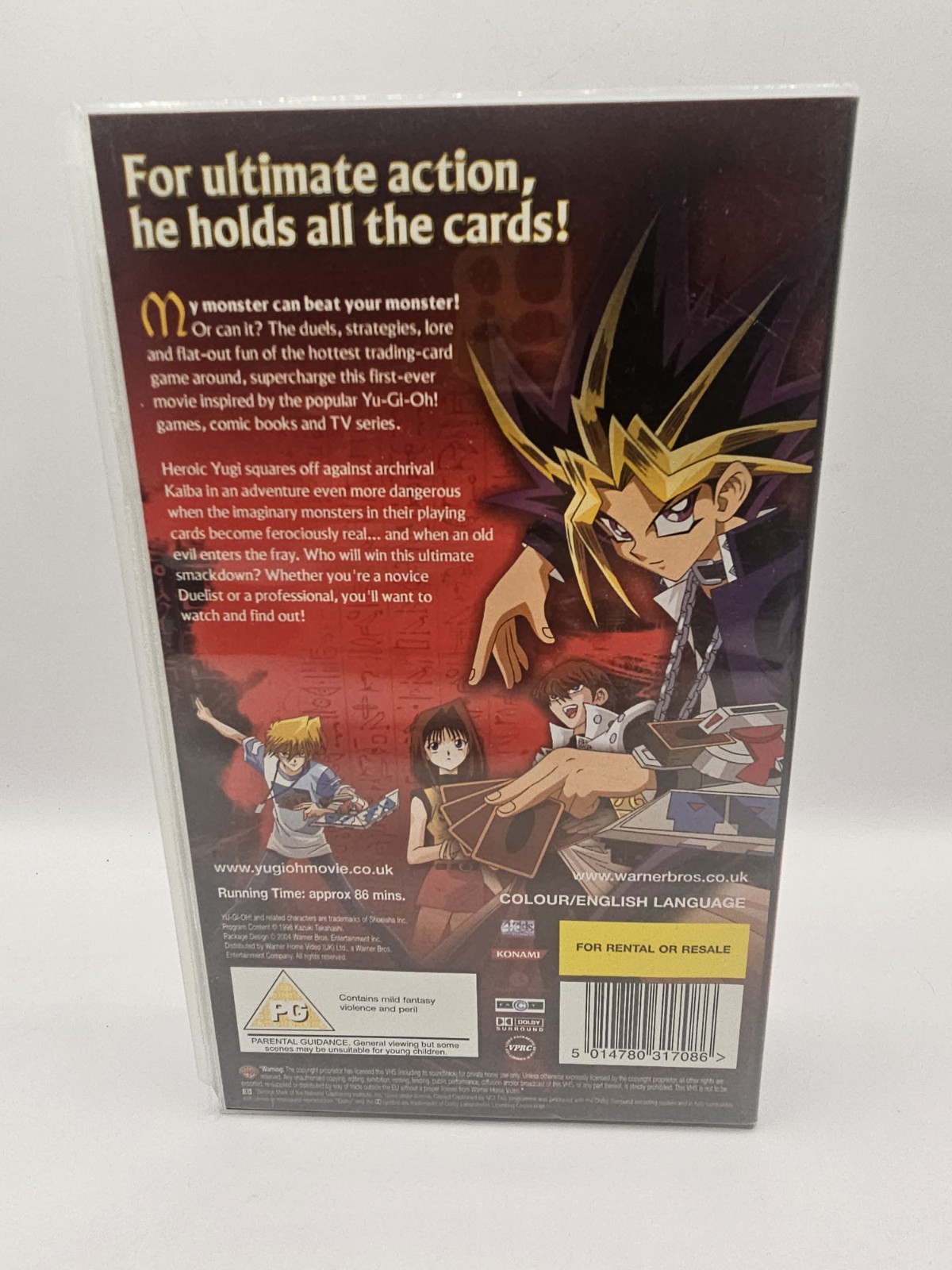 Yu-Gi-Oh!: The Movie VHS Video (2004) PAL UK Hatsuki Tsuji