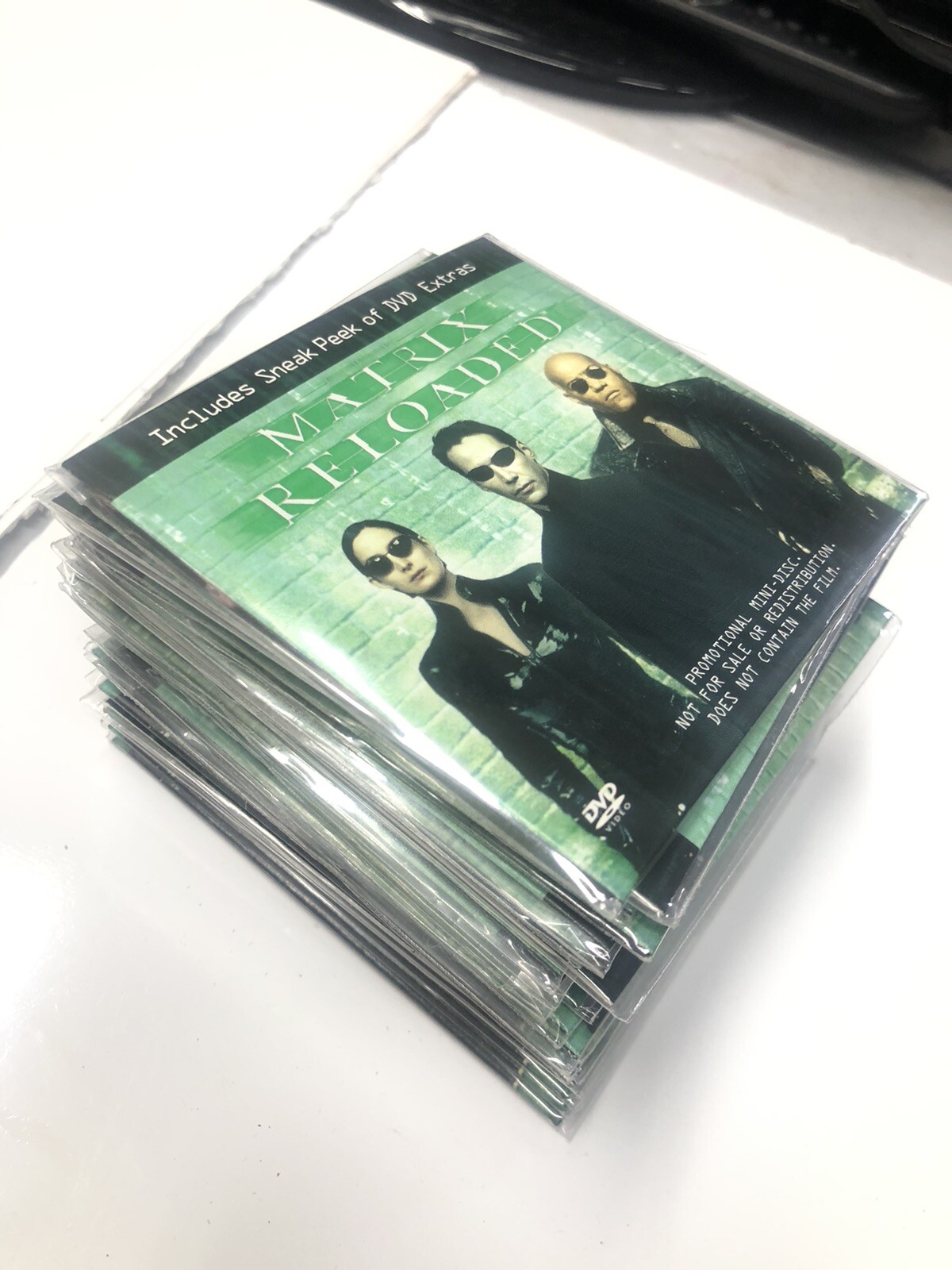 Lot Of 20 DISC DVD Promo MATRIX RELOADED RARE COLLECTIBLE SEALED Keanu Reeves