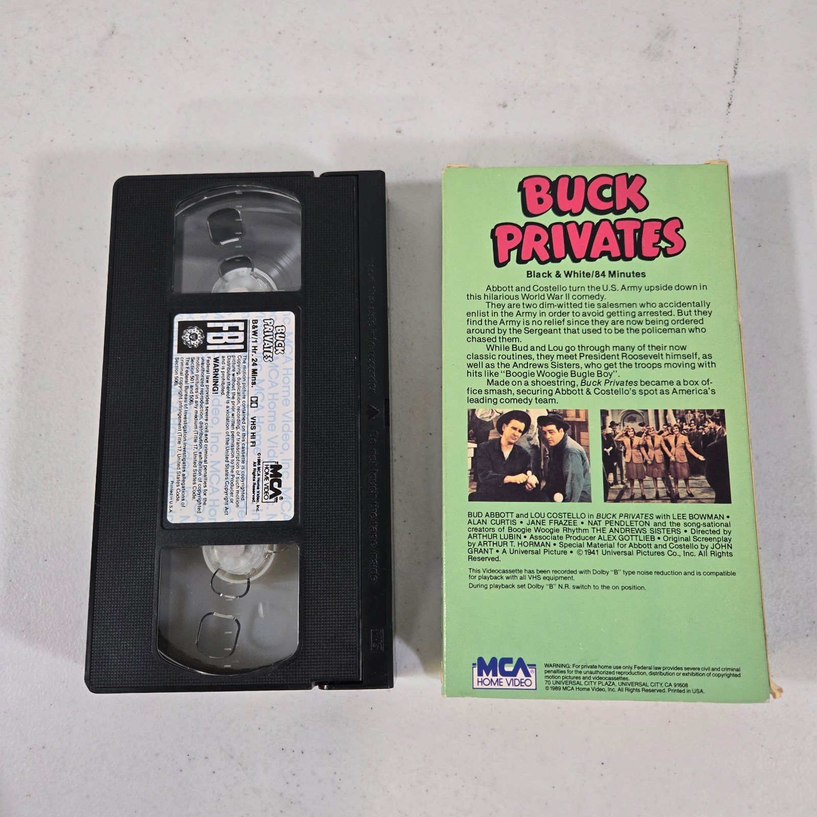 Abbott and Costello VHS Lot of 7 Classic Comedy Movies MCA MGM Retro Rare C1