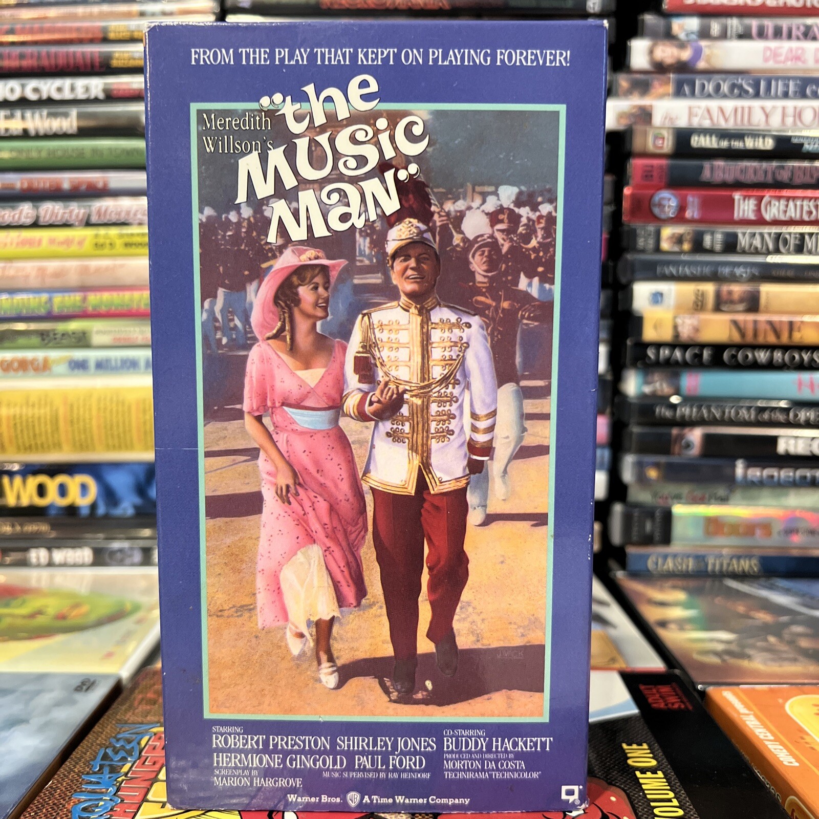 The Music Man 1962 VHS Tested Robert Preston Shirley Jones Ron Howard Romance