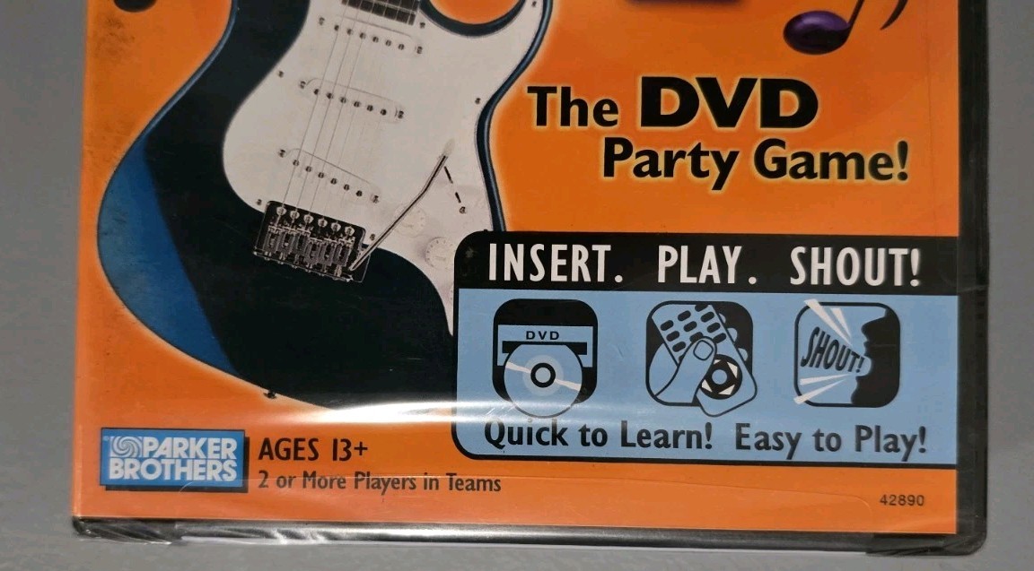 Shout About Movies & Music DVD Party Game Lot Discs 2 & 3 NEW SEALED Parker Bros