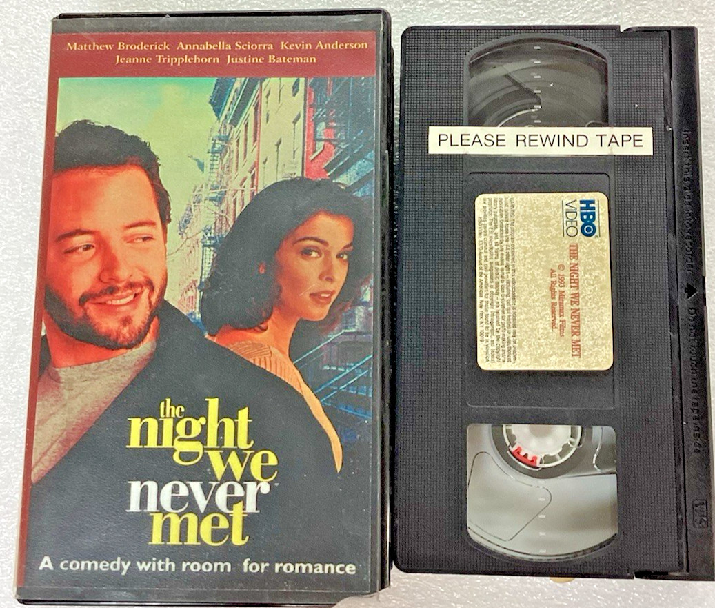 THE NIGHT WE NEVER MET 1993 VHS