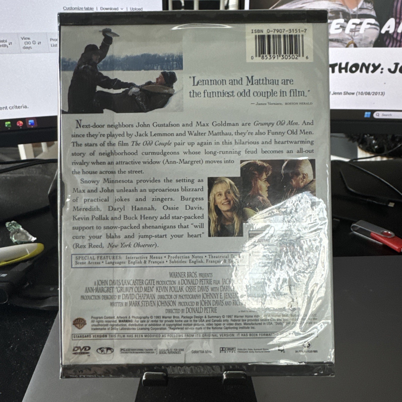 Grumpy Old Men (DVD, 1993) – Factory Sealed