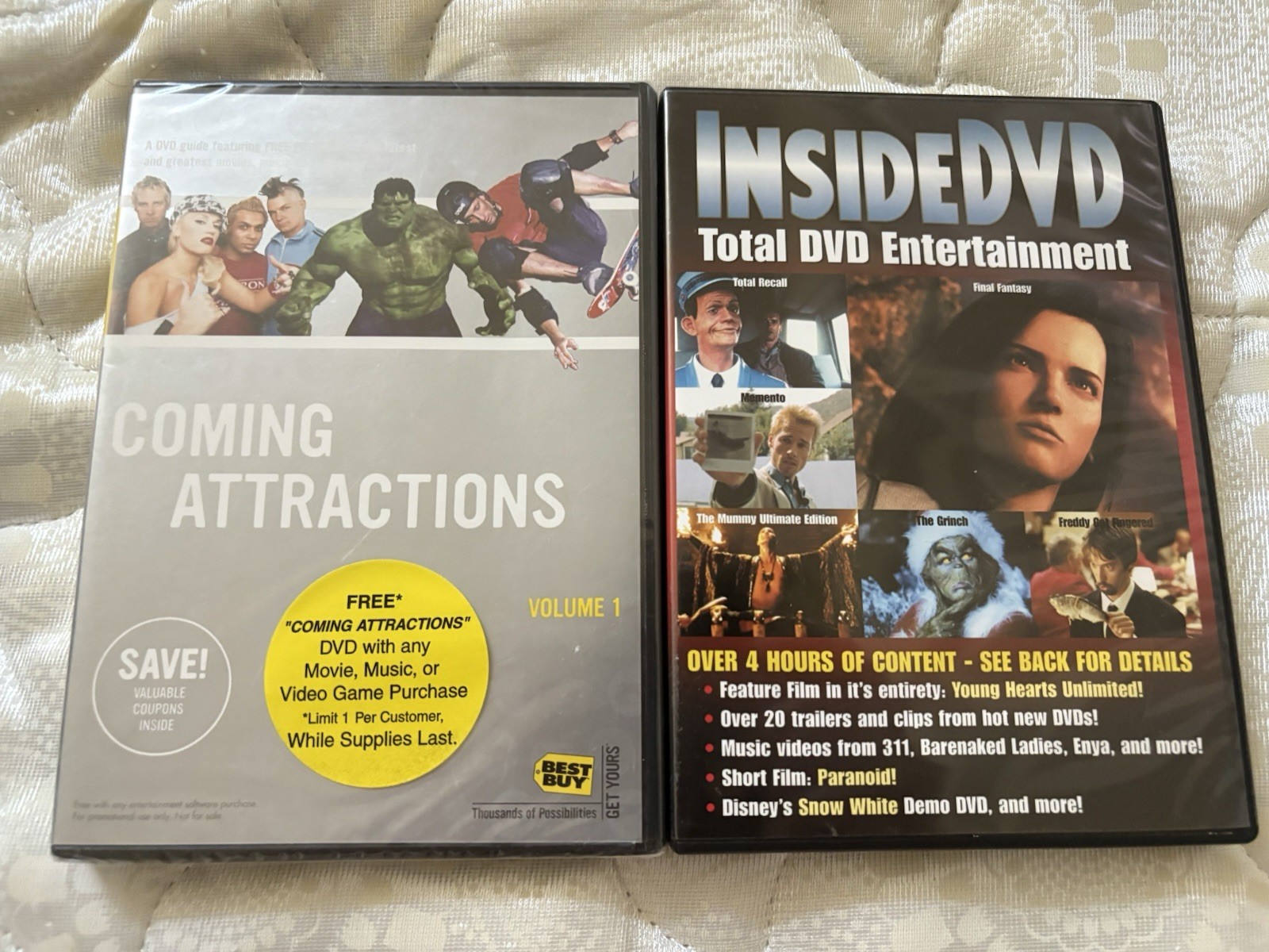 Promotional Lot Best Buy Coming Attractions InsideDVD Total Entertainment Music