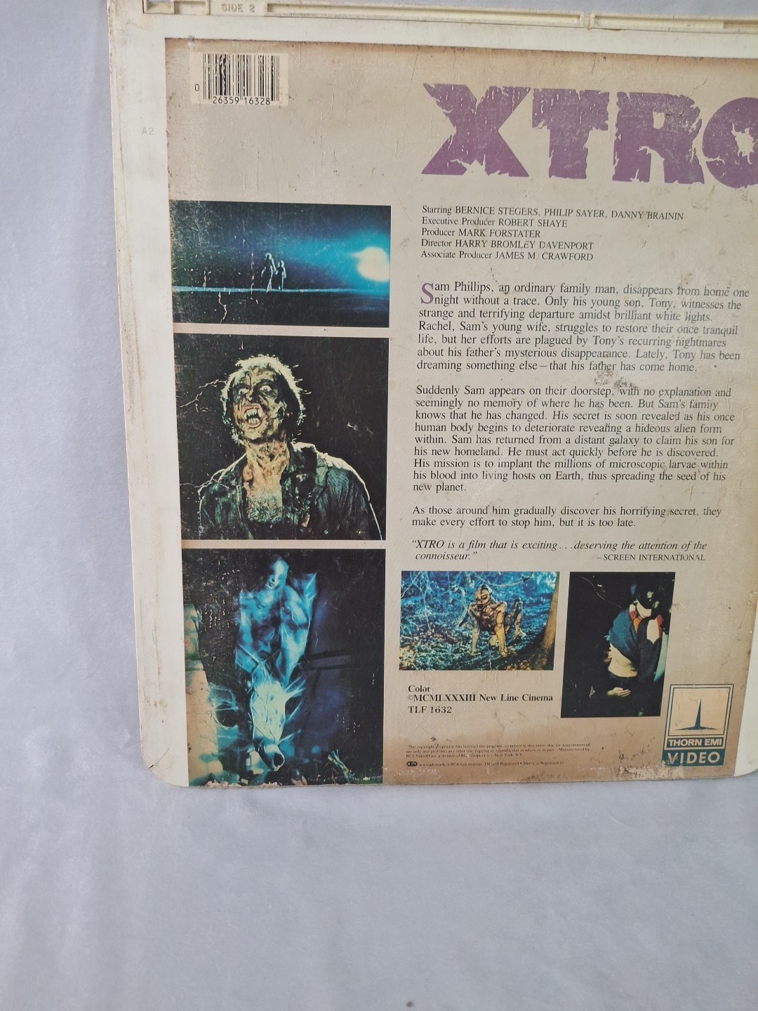 XTRO (RCA CED VideoDisc 1982) ** CULT CLASSIC HORROR Tested Working