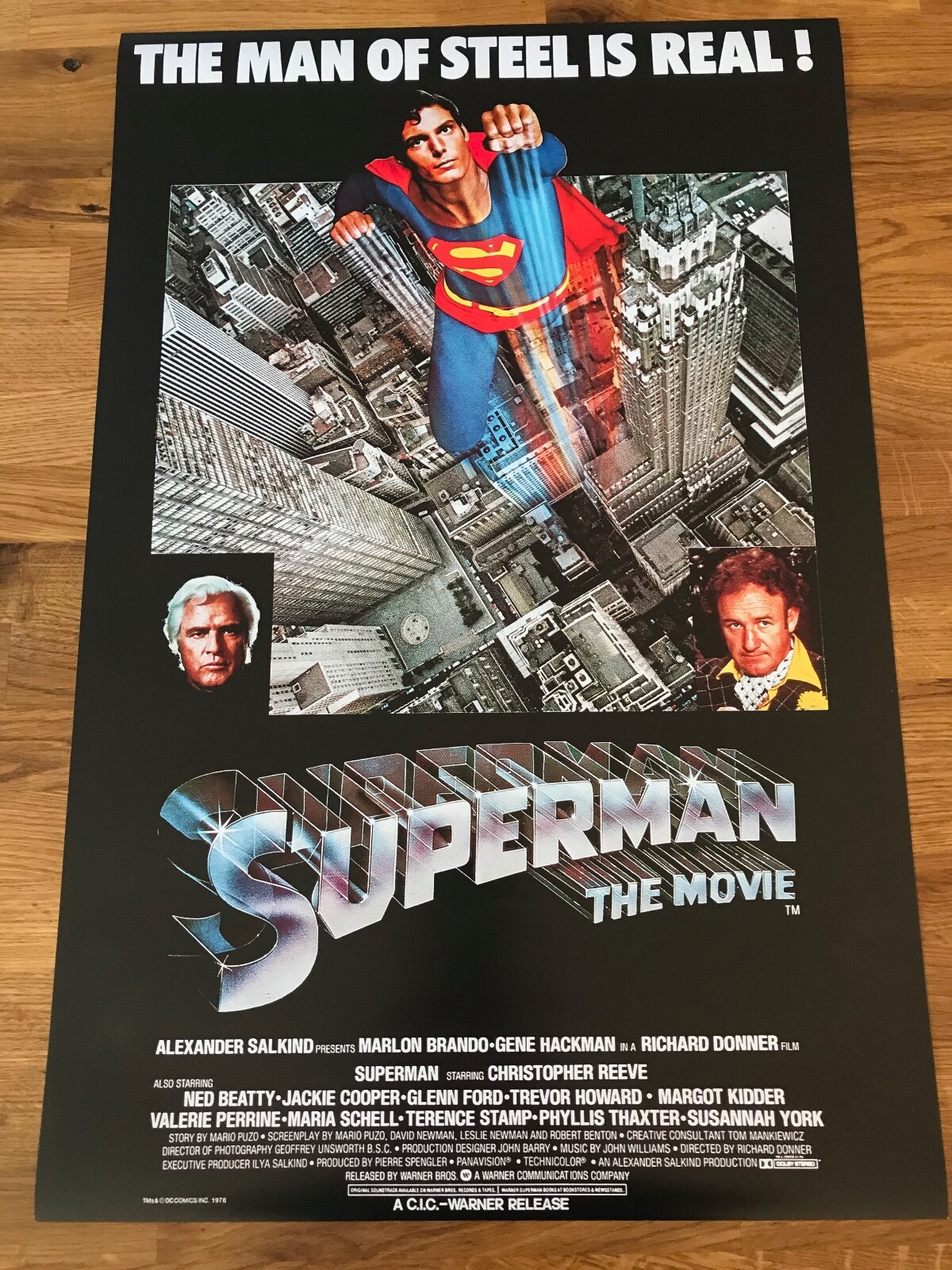 Movie Poster Superman The Movie 430mm x 650mm bit bigger than A2