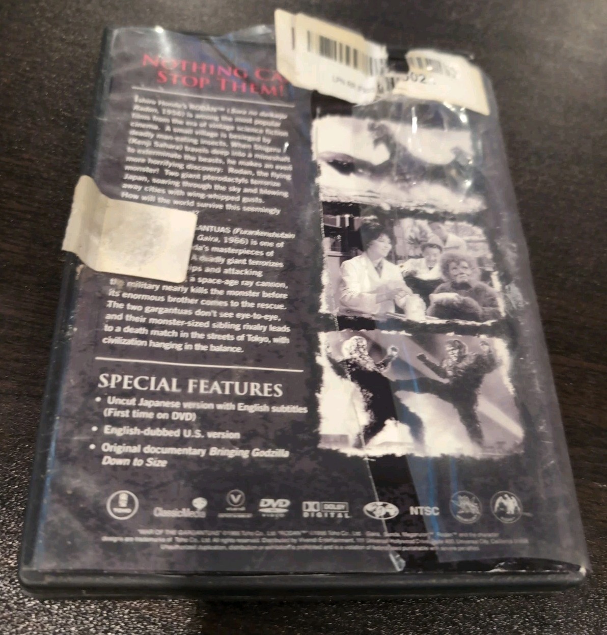 Rodan War Of The Gargantuas 2-Disc DVD Toho 1956 Kaiju Sleeve In Poor Condition