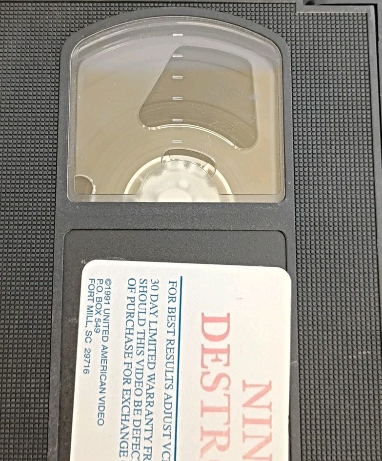 Ninja Destroyer VHS VCR VideoTape: Stuart Smith 92 Minutes Vintage Martial Arts