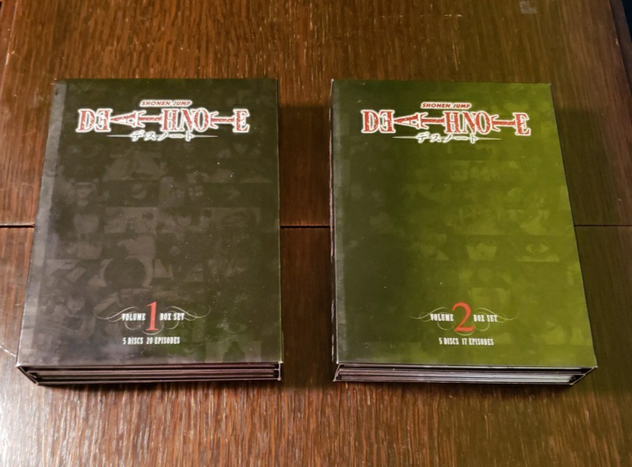 Death Note DVD Box Set Volume 1 & 2 Uncut Complete Series Shonen Jump ViZ Media