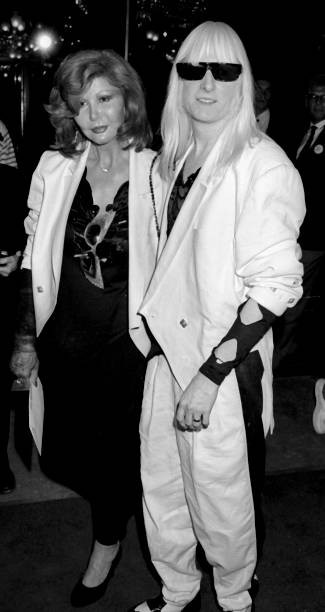 Edgar Winter and wife Monique Winter attend Great Balls of F – 1989 Old Photo 2