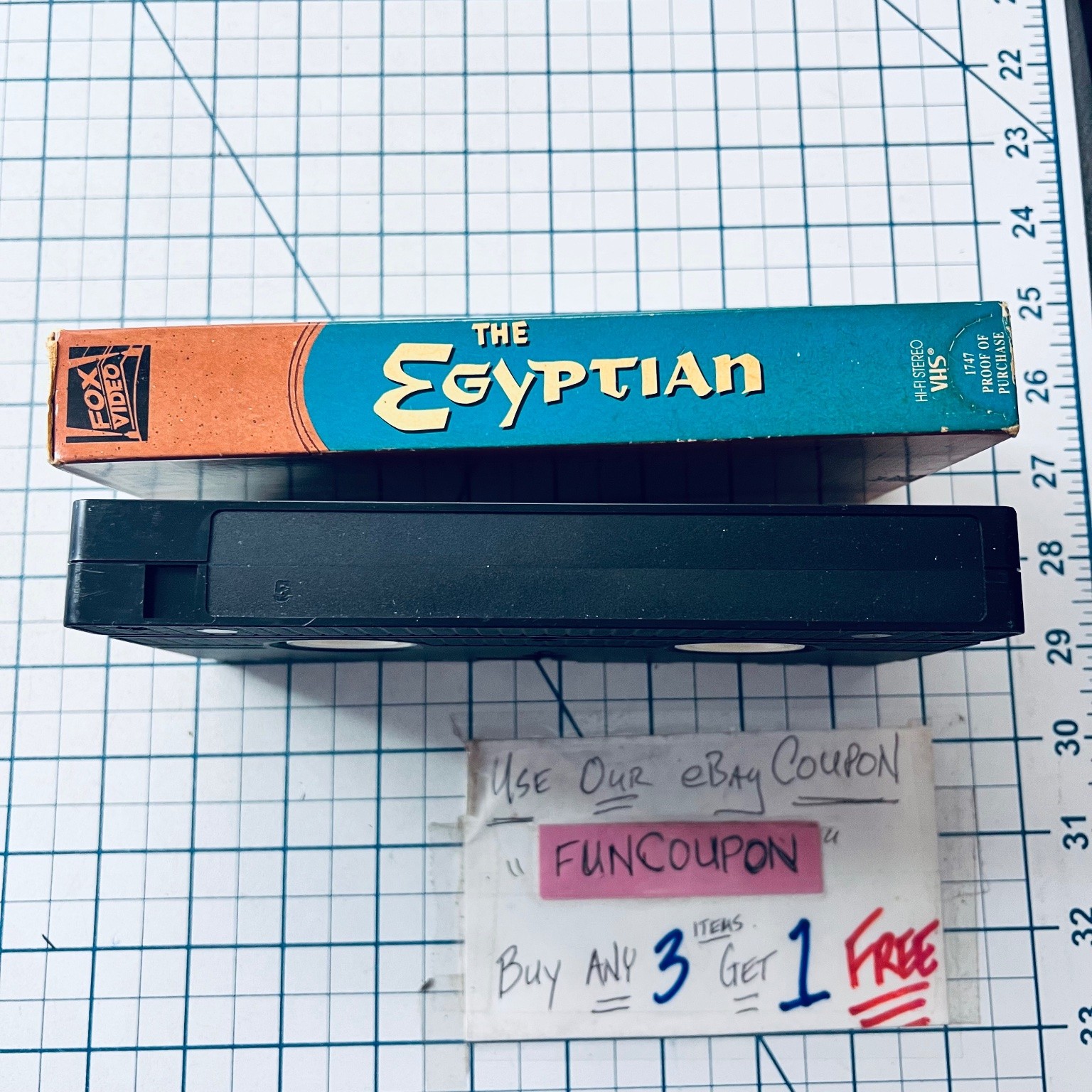 The Egyptian VHS 1954 Epic Historical Drama Fox Video Hi-Fi Stereo USED