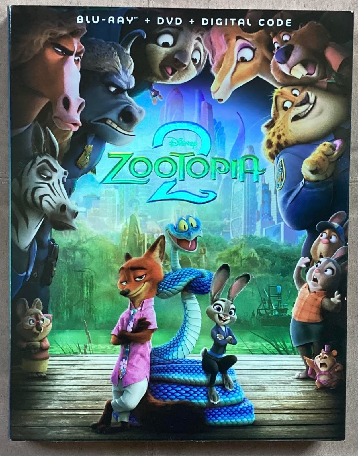 Zootopia 2 (Disney 2026) 2 Disc Blu-ray + DVD w Slipcover Blu-ray is Region Fre