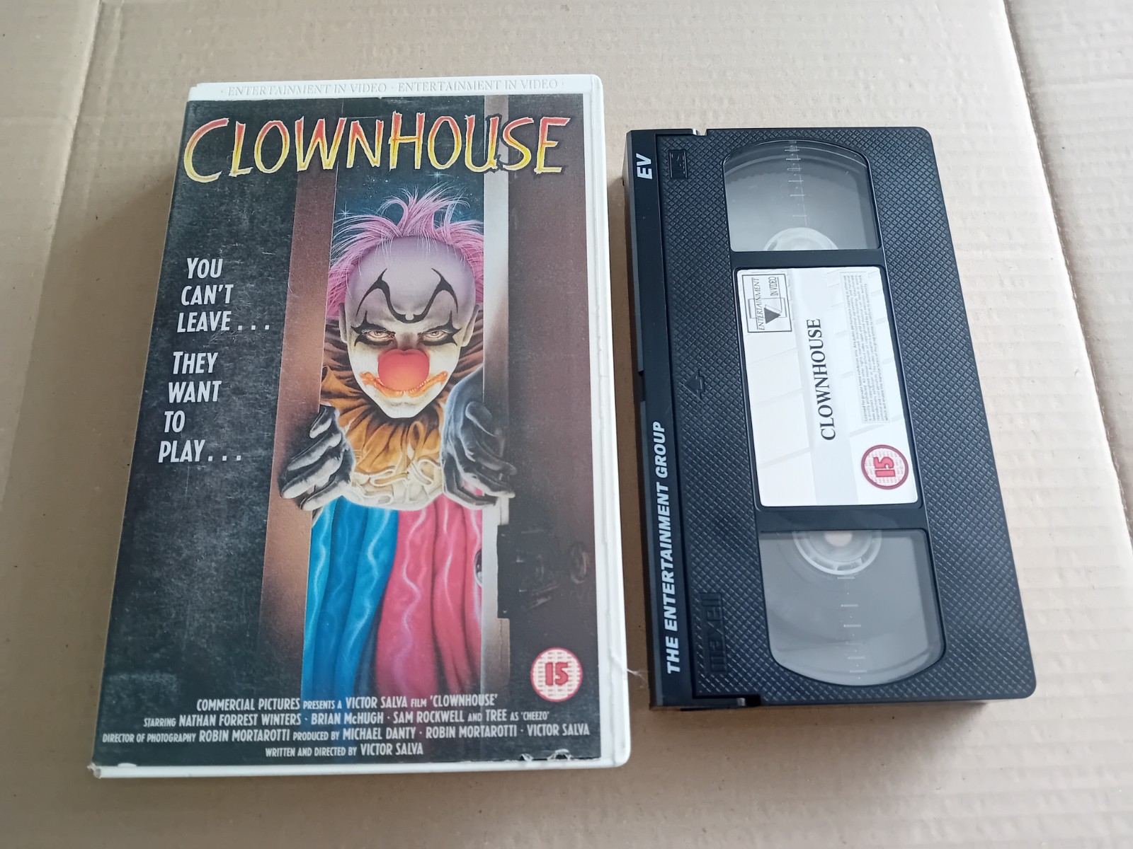 Clownhouse Vhs Ex Rental Big Box Ist Release UK Pal