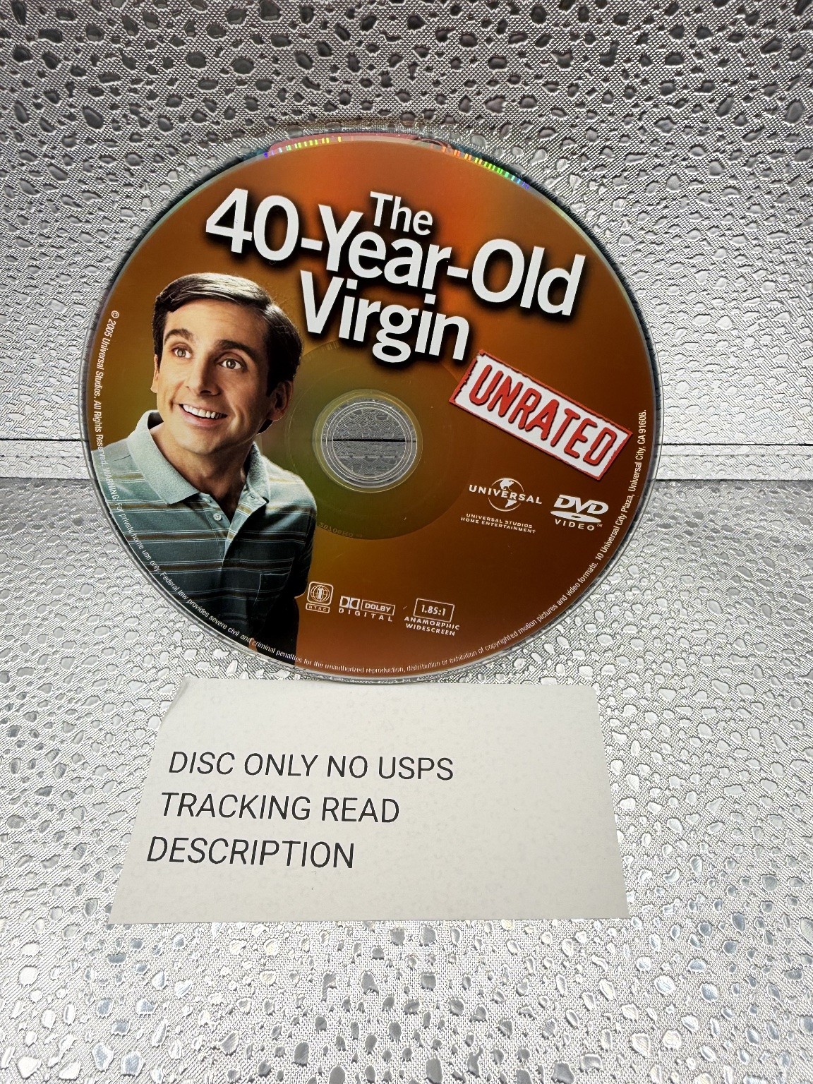 The 40-Year-Old Virgin DVD 2005 Unrated Steve Carell Judd Apatow Comedy