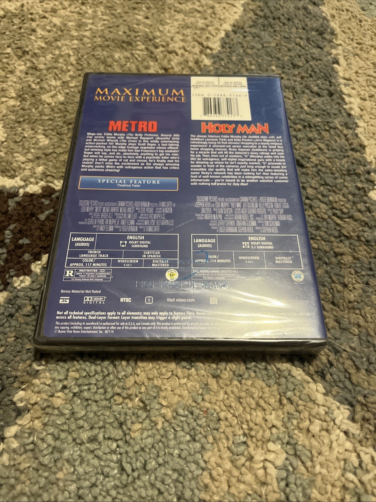 Metro/Holy Man – 2 Pack (DVD 2008) New Sealed Eddie Murphy Touchstone 90s Flicks
