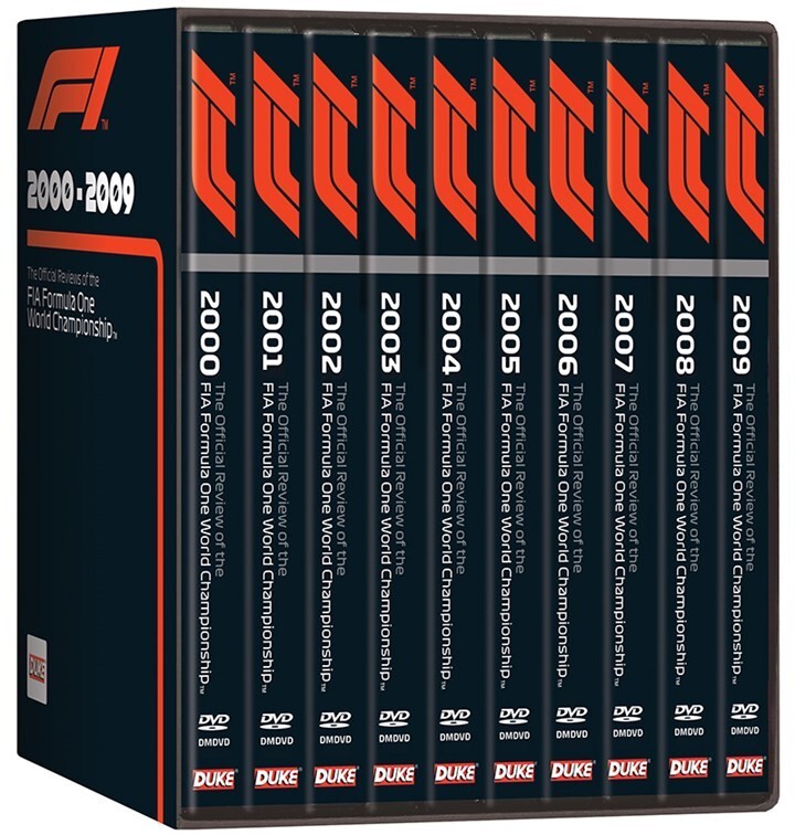 F1 2000-2009 DVD BOXSET (10 DVDS). FORMULA ONE. NTSC. DUKE VIDEO 6046NV