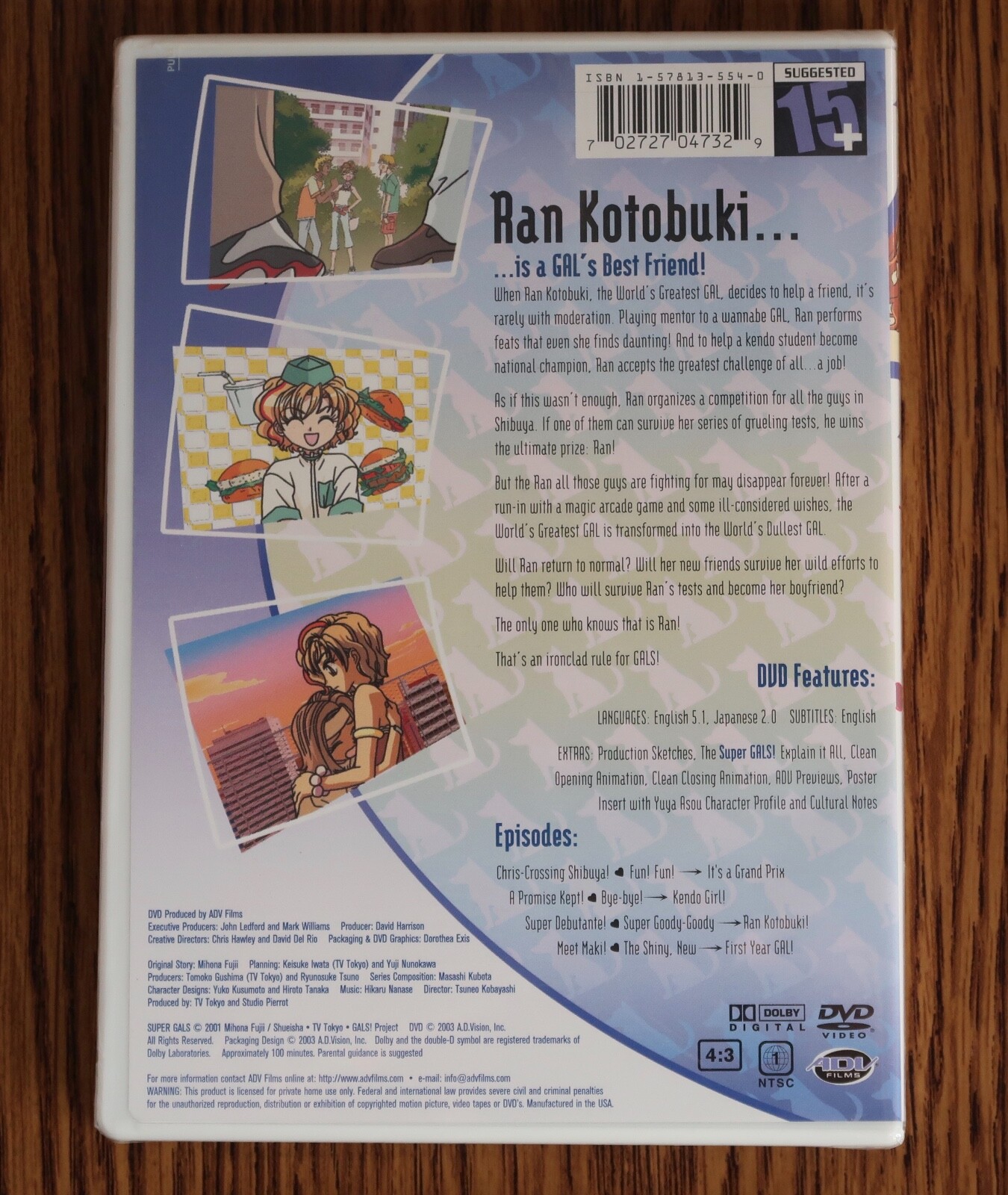 Super Gals – Vol. 3: Ran Loves Shibuya (DVD, 2003) BRAND NEW DVD