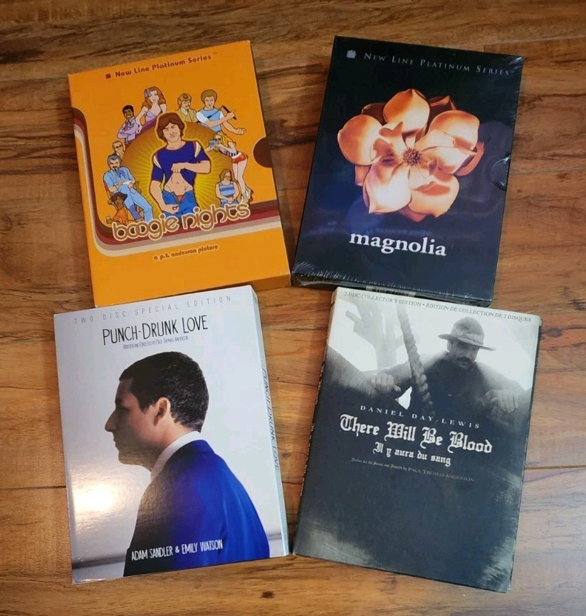 /7397 Paul Thomas Anderson DVD Lot Boogie Nights Magnolia Punch Drunk Be Blood