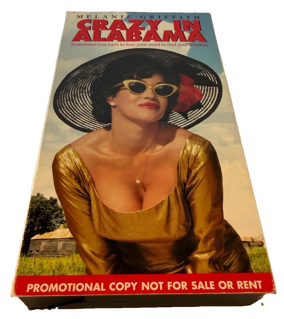 Crazy In Alabama Promo Promotional VHS Screener Melanie Griffith Free Shipping