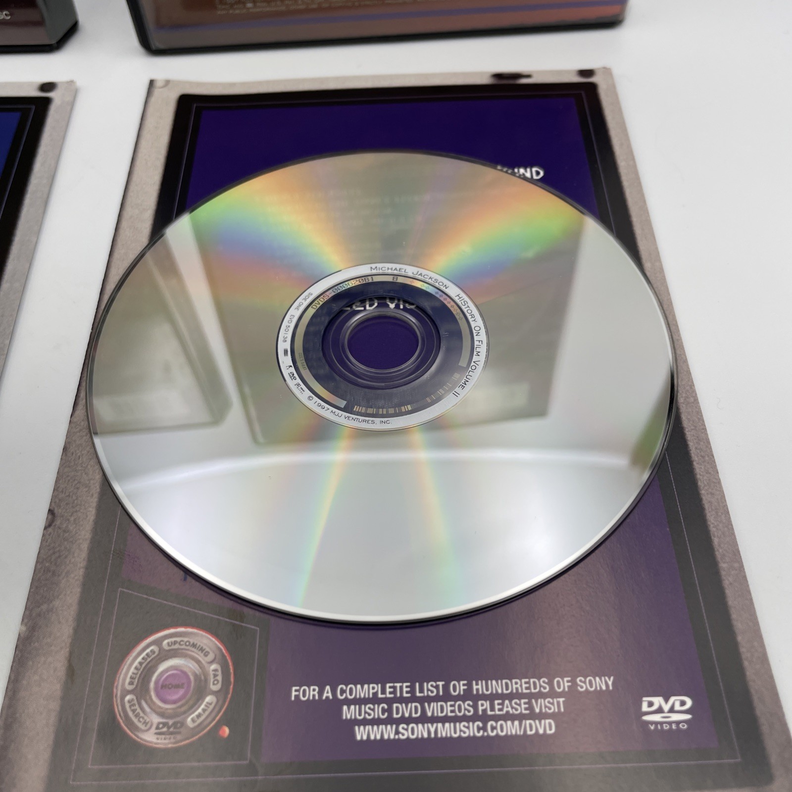 Michael Jackson HIStory DVD Lot Video Greatest Hits Vol 1 & History On Film Vol