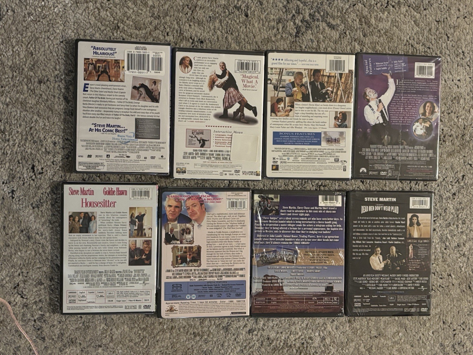 STEVE MARTIN DVD LOT (8FILMS) New