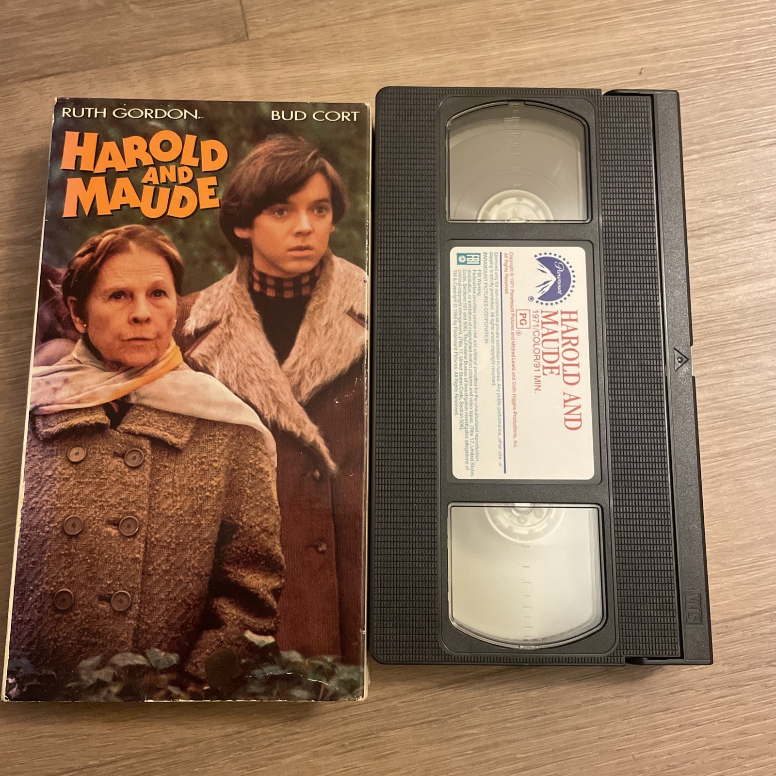 Harold and Maude VHS 1994 Ruth Gordon Bud Cort Cat Stevens Music