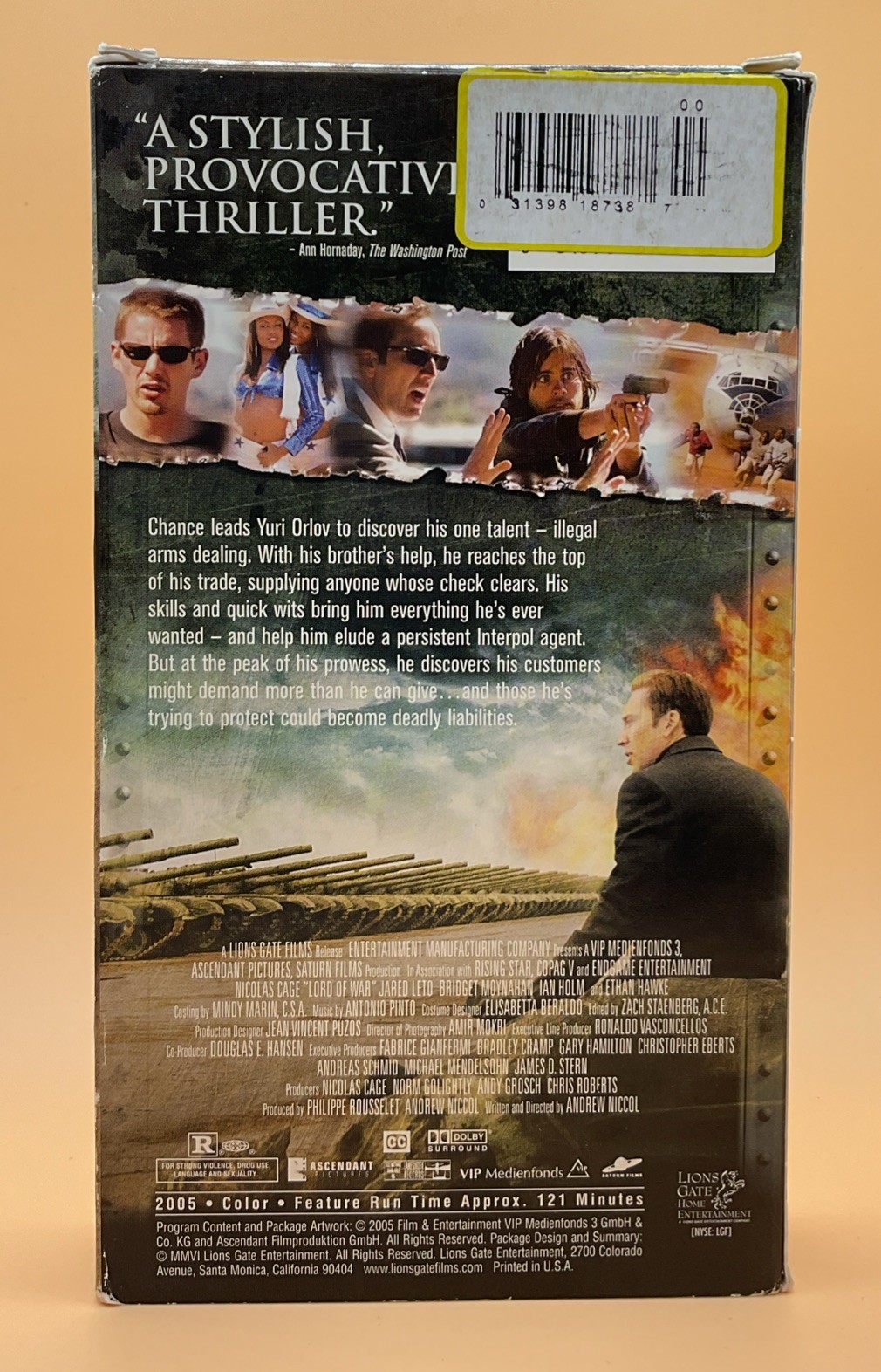 Lord Of War VHS 2006 Ultra Late Era Nicolas Cage Jared Leto Ethan Hawke