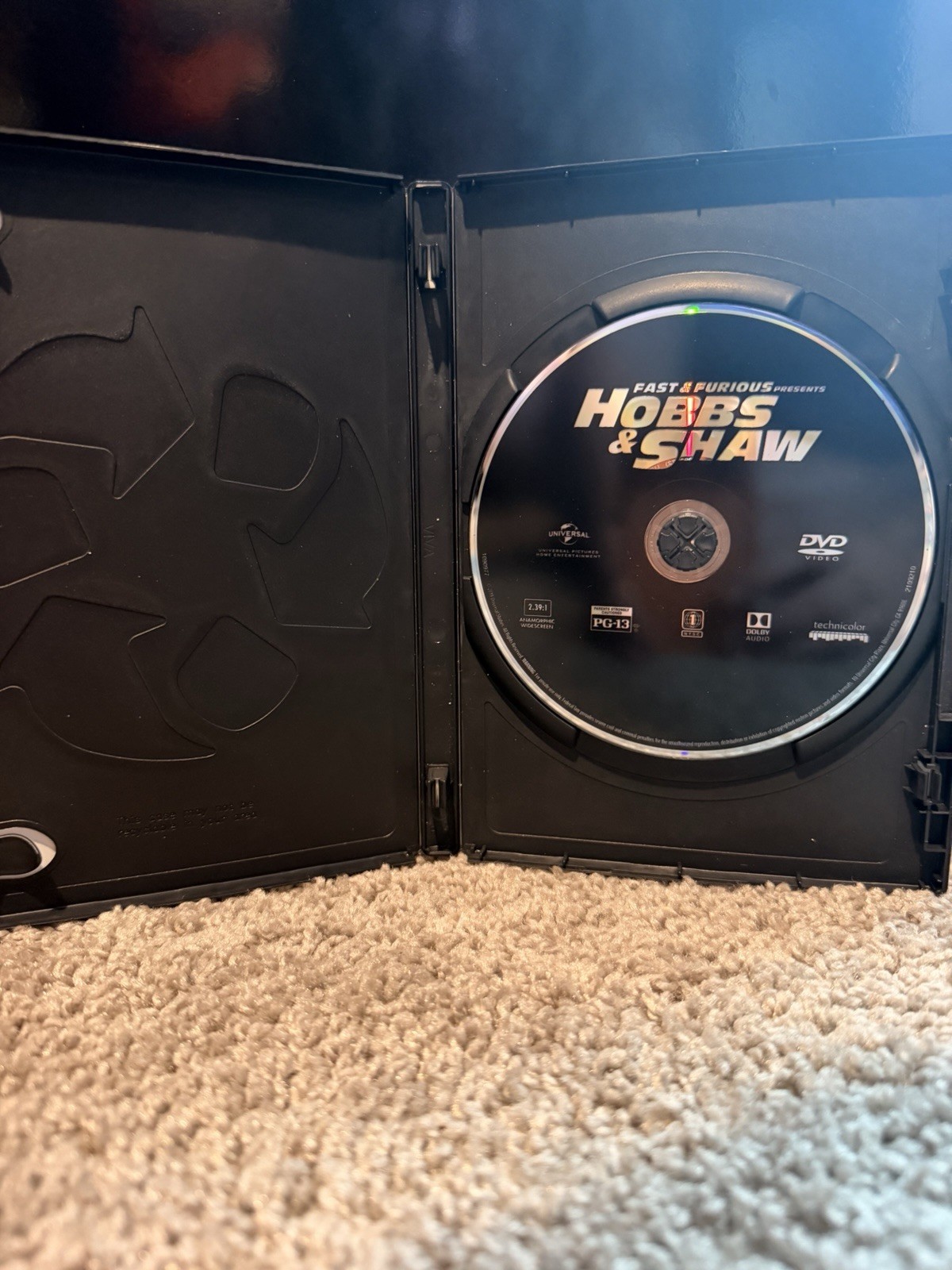 Universal Hobbs & Shaw DVD Extended Scenes PG-13 2019 NTSC R1 137 Min