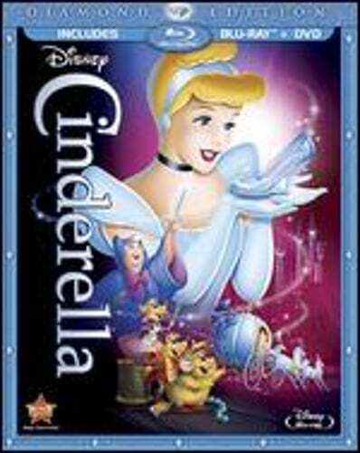 Cinderella [Diamond Edition] [2 Discs] [Blu-ray/DVD] by Clyde Geronimi: Used