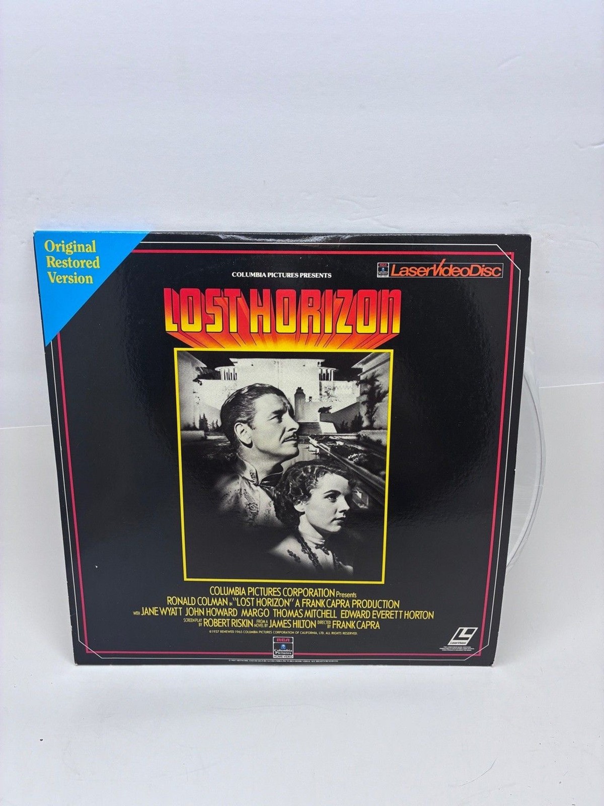 Lost Horizon LaserDisc 1987 Adventure Drama Frank Capra Columbia Pictures RCA