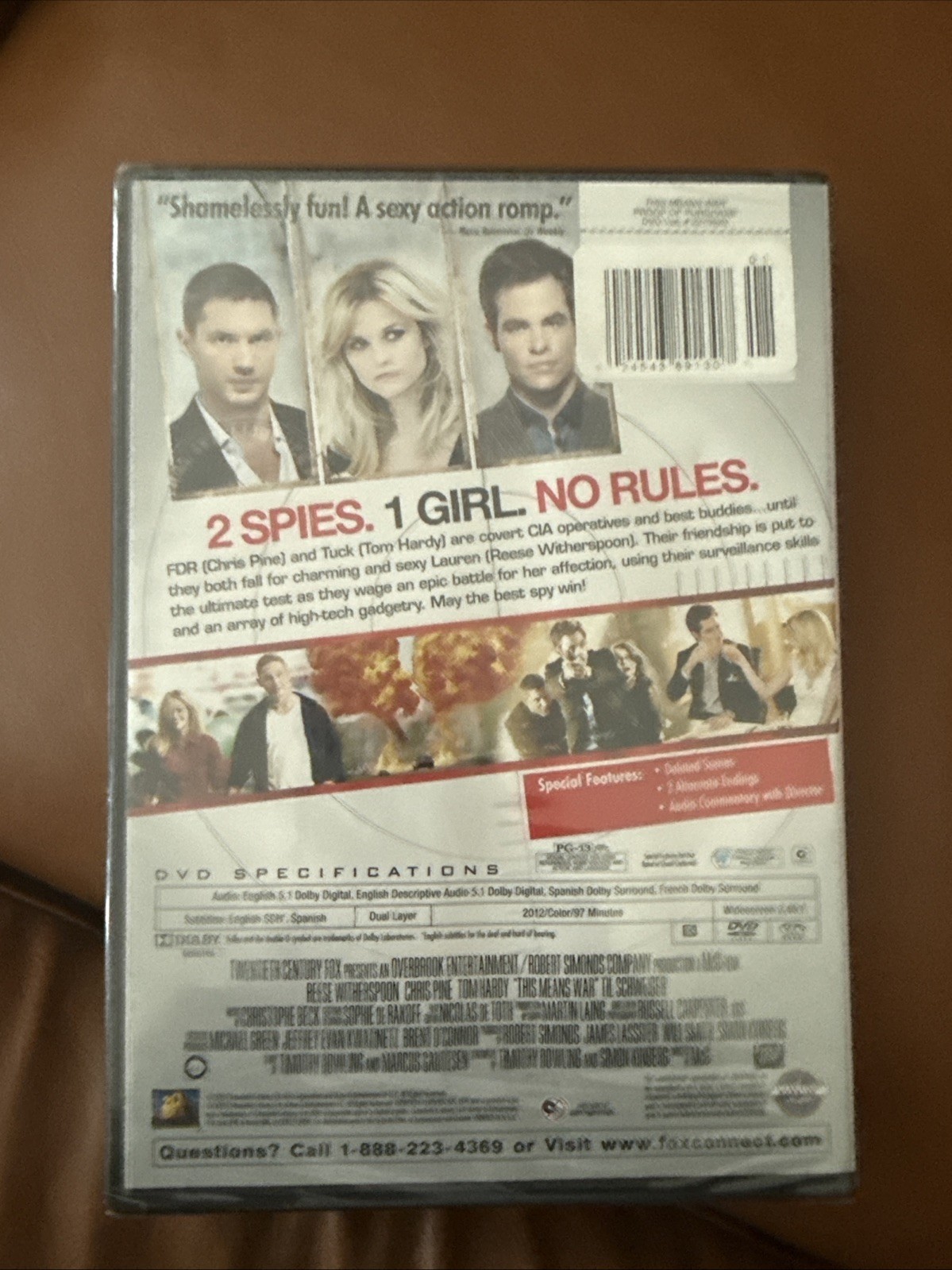 This Means War (DVD, 2012) Brand New Sealed!