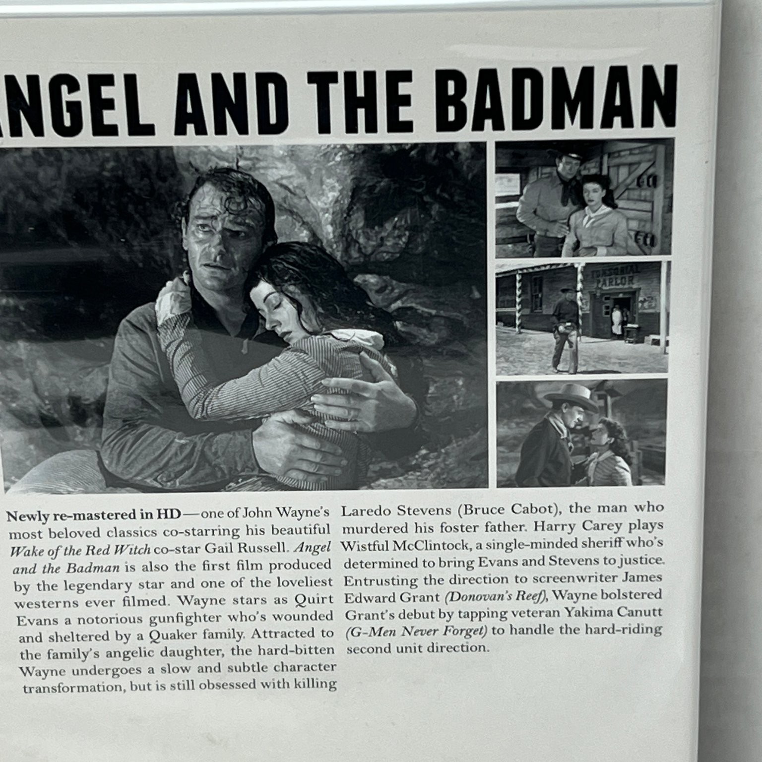 Angel and the Badman 1947 DVD John Wayne Gail Russell James Edward Grant Western