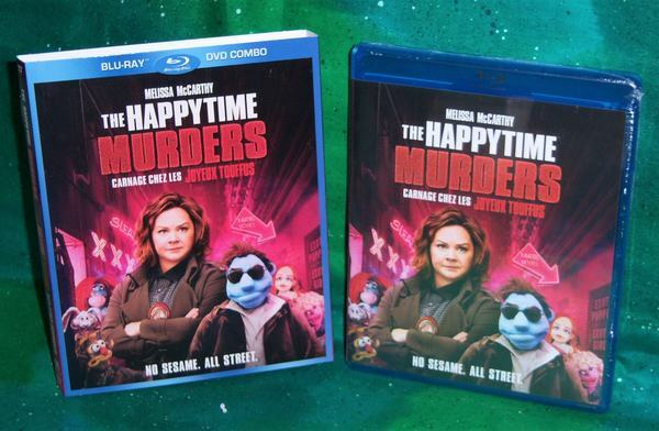 NEW MELISSA MCCARTHY THE HAPPYTIME MURDERS MOVIE BLU RAY DVD 2018 and SLIPCOVER