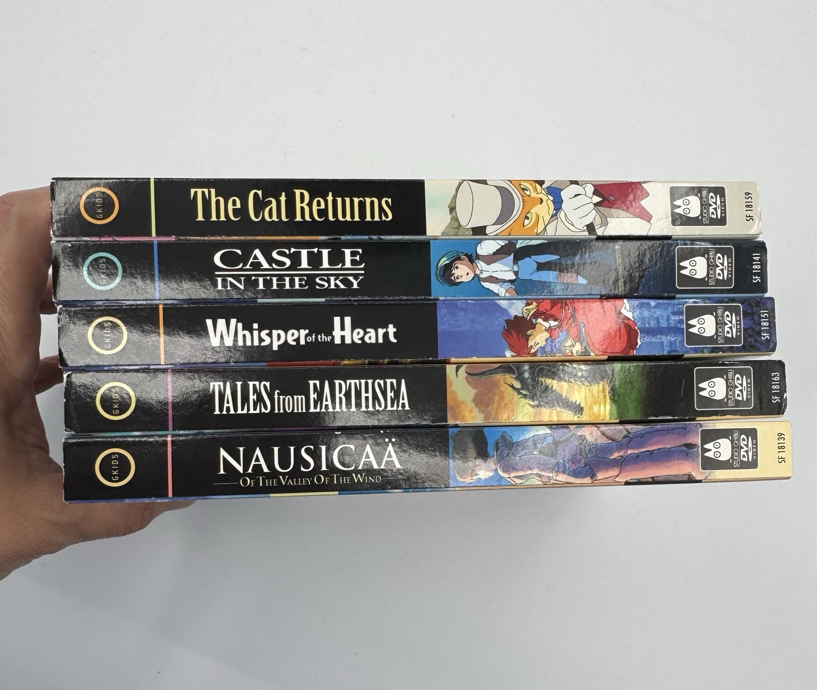 Studio Ghibli DVD Lot 5 Tales Earthsea Cat Returns Castle Sky Nausicaa