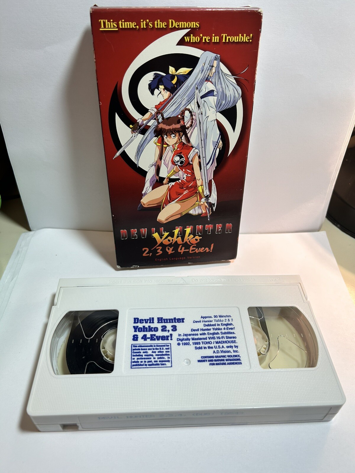 7 RARE Anime Manga 80s VHS Tapes Dirty Pair Patlabor Dark Warrior Devil Hunter +