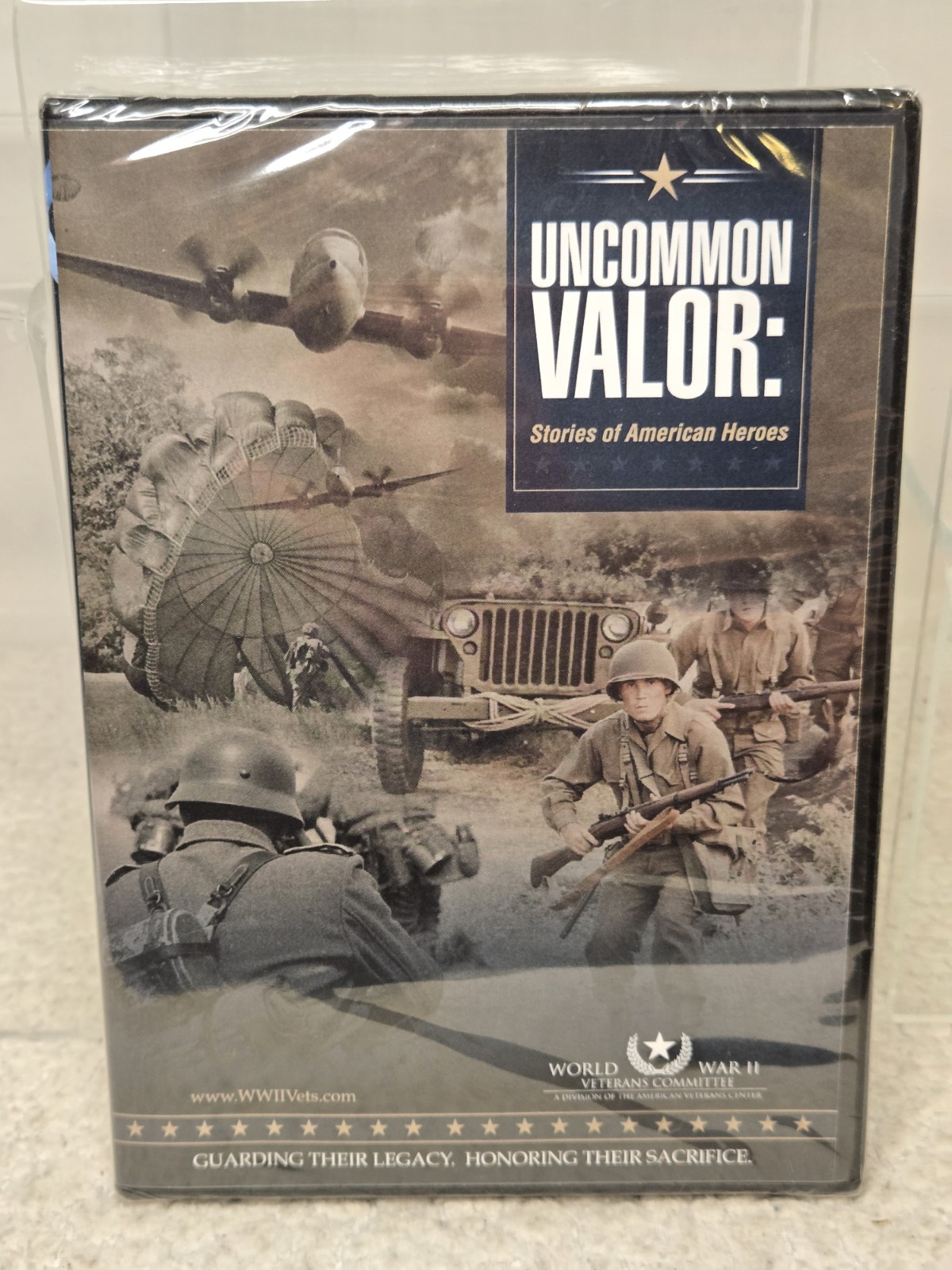 Uncommon Valor Stories of American Heroes DVD WWII Veterans Committee Sealed New