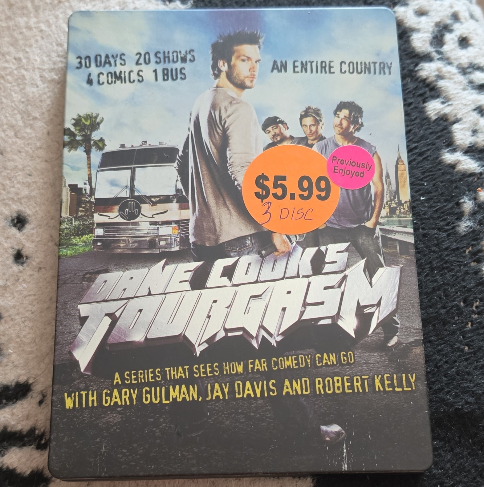 HBO Video Dane Cook’s Tourgasm DVD 3-Disc Set Bonus Features Gulman