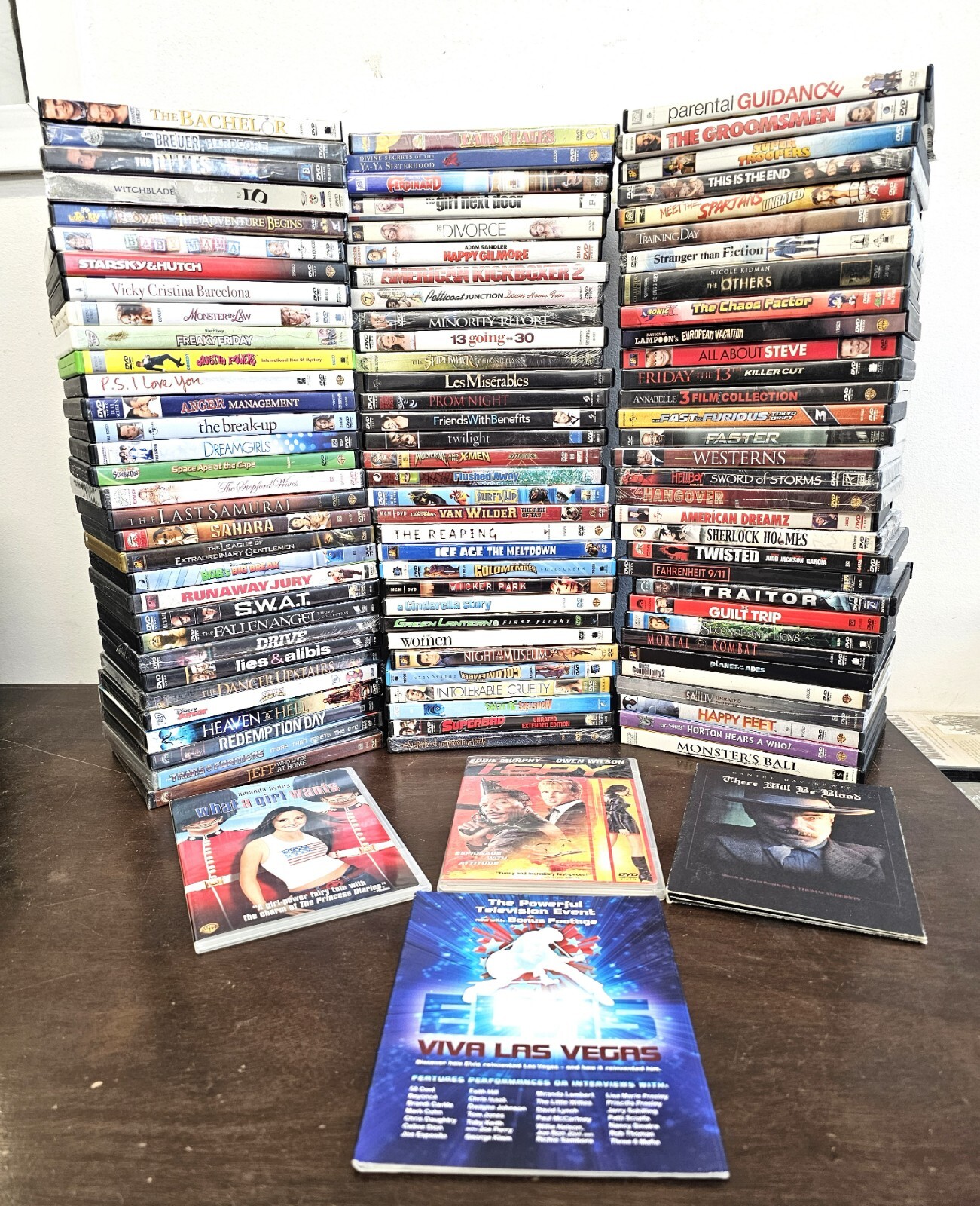 Wholesale DVD Lot! 150 assorted used movies. Free Shipping, read more below.