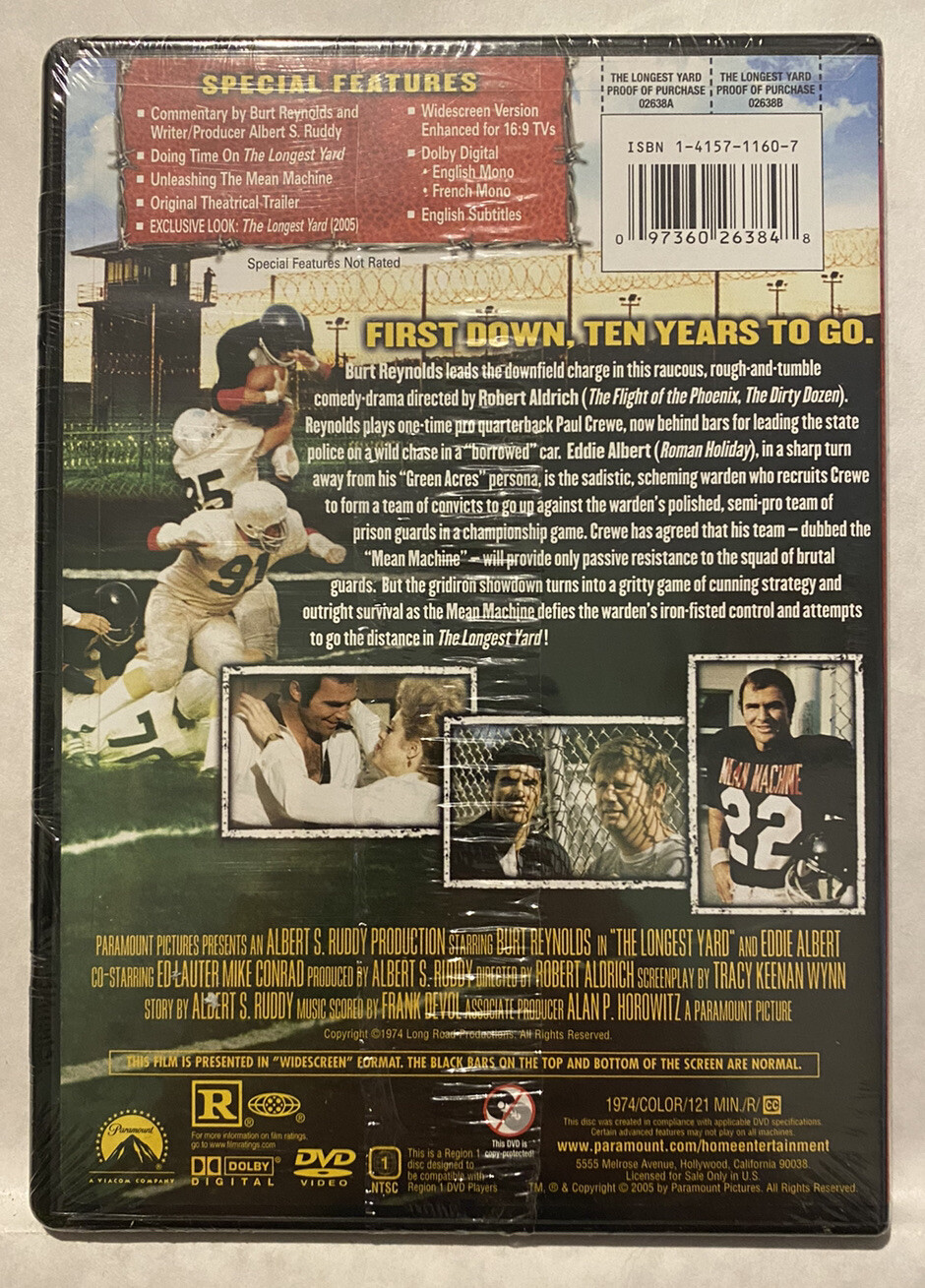 The Longest Yard (Lockdown Edition) DVD, Jim Nicholson, Mike Henry- Brand New!