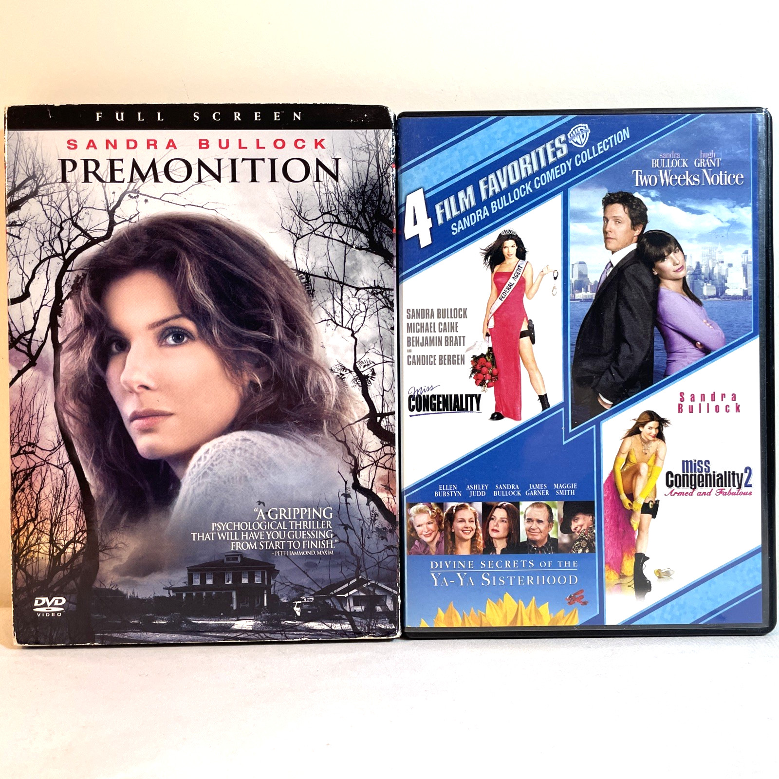 5 SANDRA BULLOCK MOVIES (DVD) Action Comedy Drama Romance Thriller