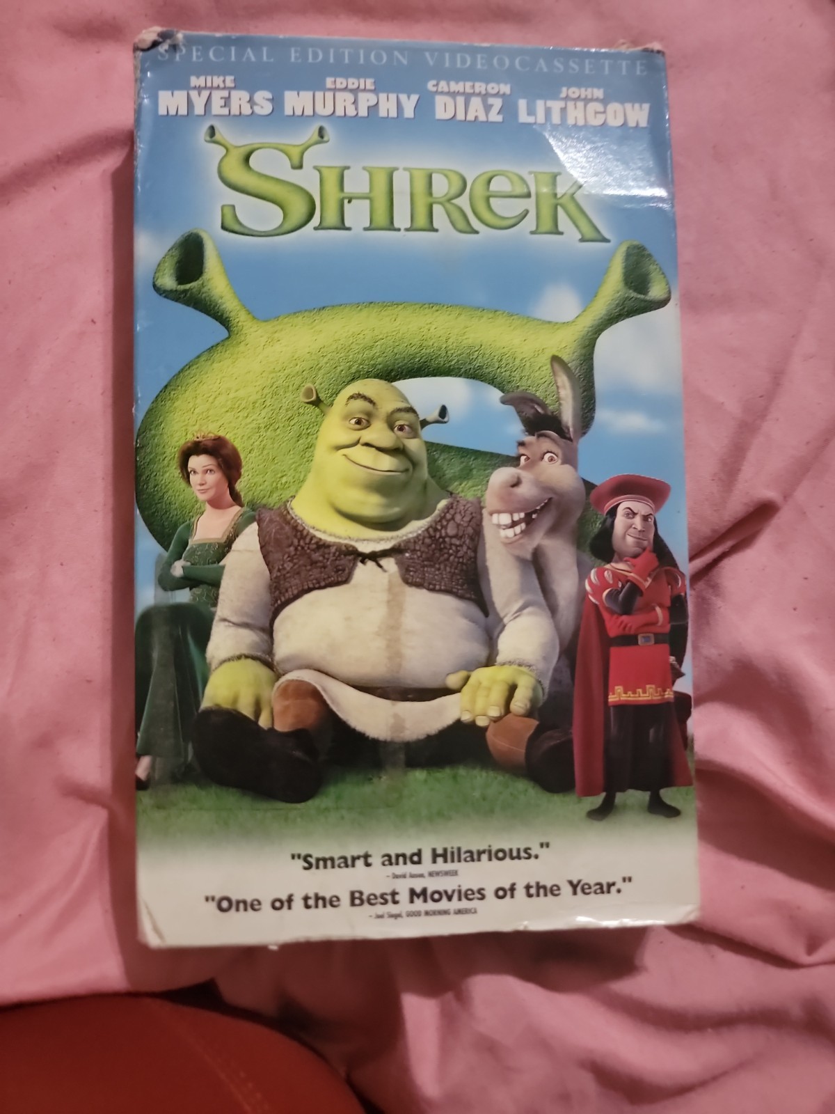 Shrek VHS Tape. Oversized Cardboard Case
