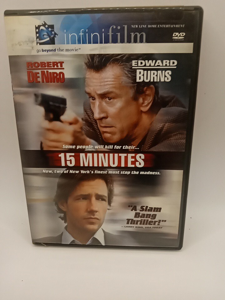 15 Minutes – DVD – Robert DeNiro – Edward Burns – EX/EX