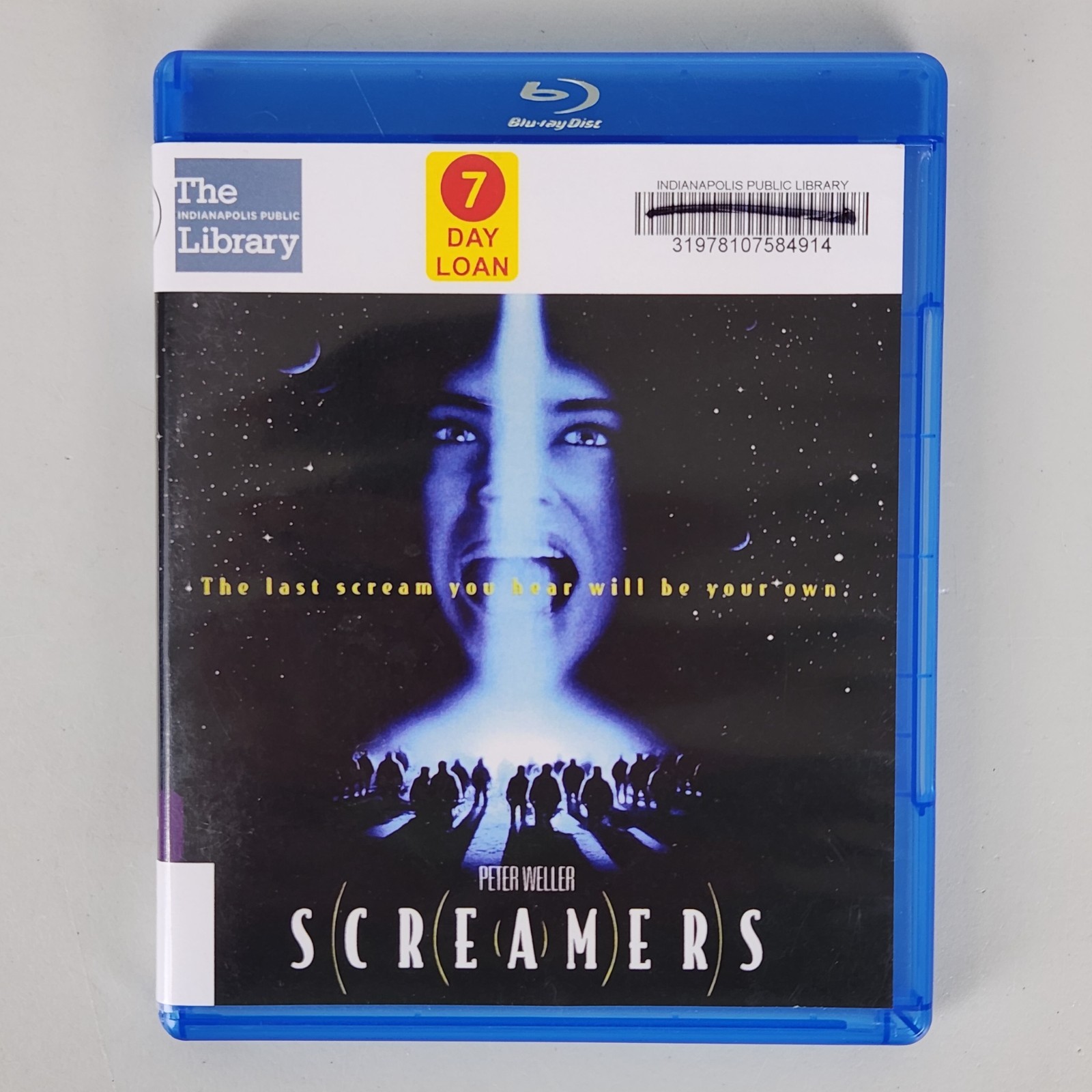 Screamers Blu-Ray DVD Movie Peter Weller Science Fiction Rated R Ex Library