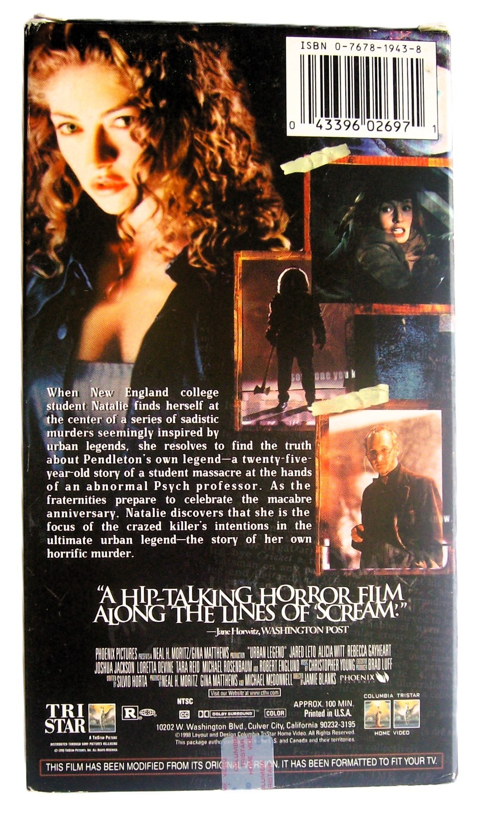 Urban Legend: Unbelief Can Kill (Vintage, VHS, 1999, VG) Jared Leto/Alicia Witt