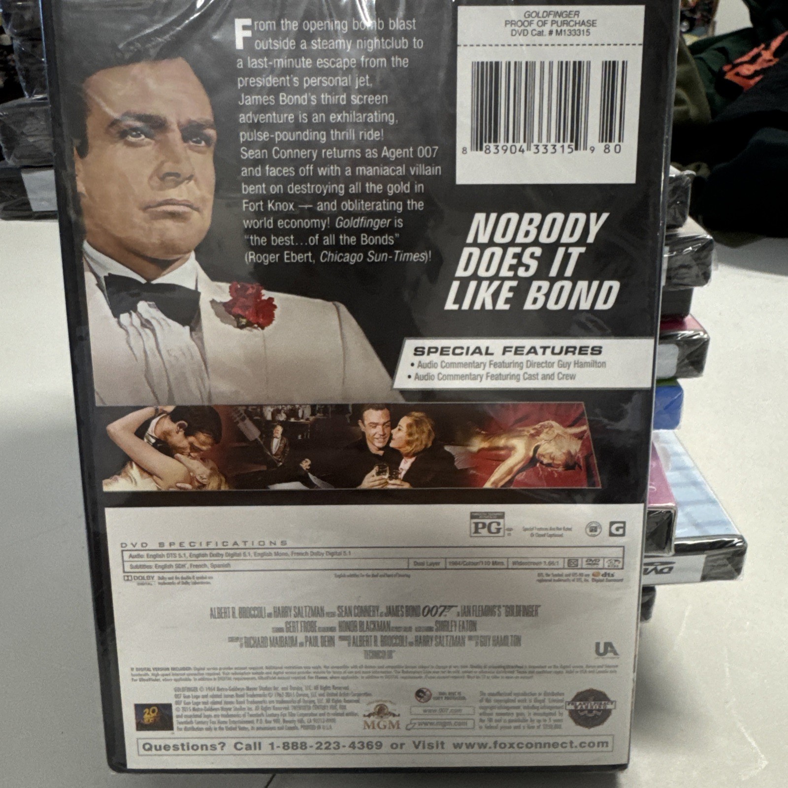 Goldfinger DVD, 1964 New Sealed