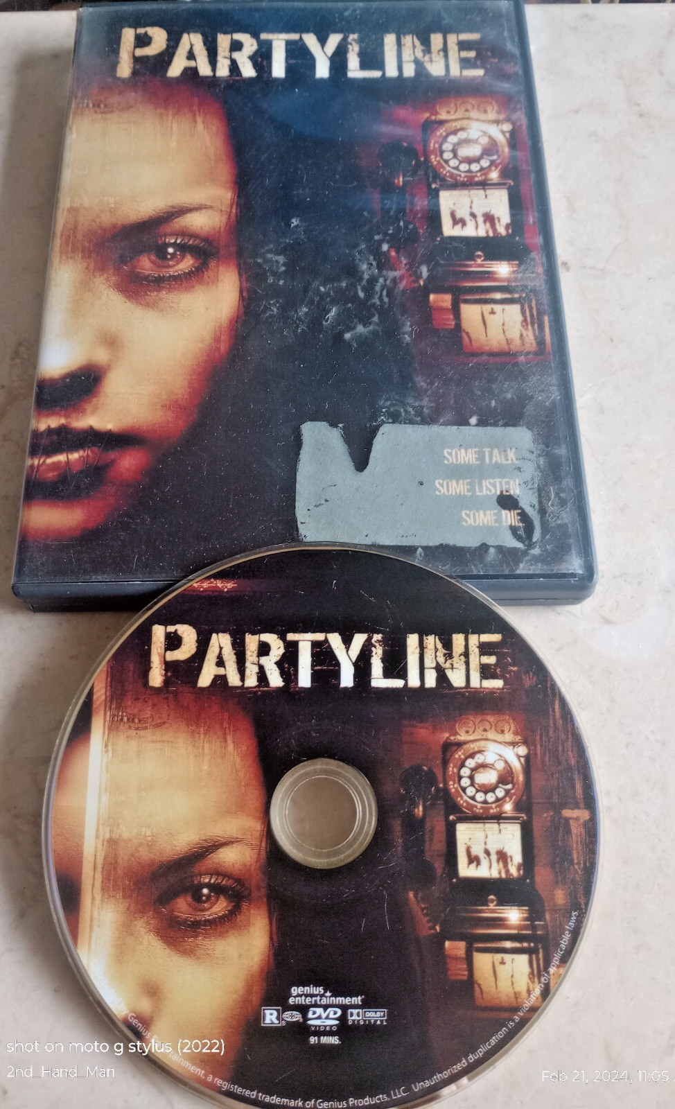 GENIUS ENTERTAINMENT PARTYLINE RICHARD HATCH LEIF GARRETT GRETA BLACKBURN DVD
