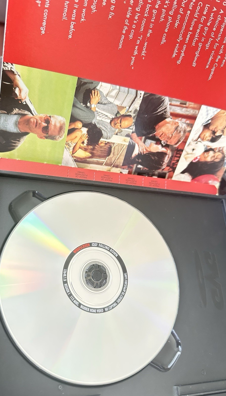 FALLING DOWN (DVD) Good Disc + Snap Case Cover
