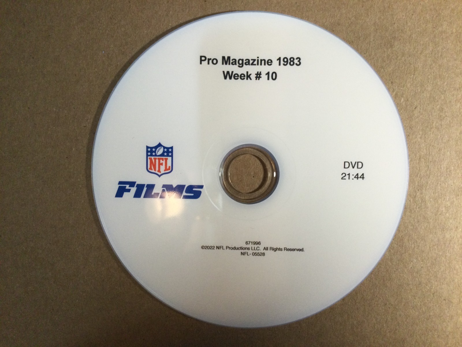 NFL Films PRO Magazine 1983 # 10 **OFFICIAL NFL FILMS SPECIAL ORDER DVD**